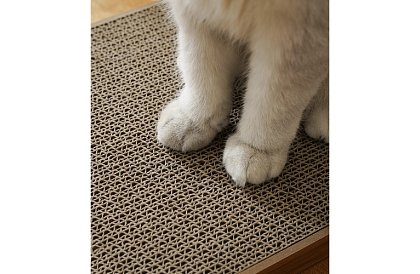 Kočičí škrabadlo s hračkou - DUO