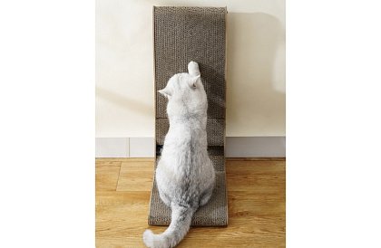 Kočičí škrabadlo s hračkou - DUO