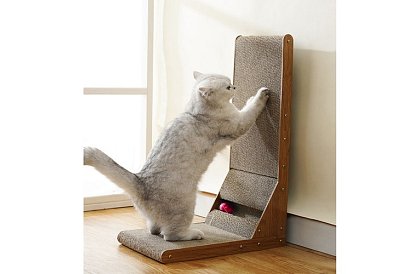 Kočičí škrabadlo s hračkou - DUO