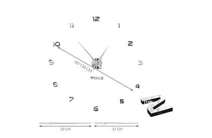 Nástěnné hodiny – průměr 60–130 cm
