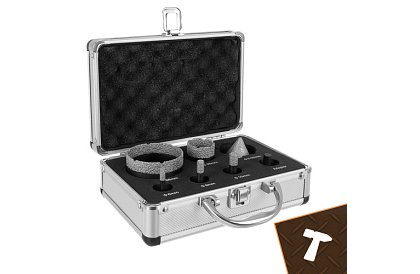 Diamantové děrové vykružováky M14 - 6–68 mm – sada 7 kusů