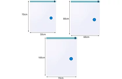Sada vakuových pytlů – 3 velikosti - 15 ks