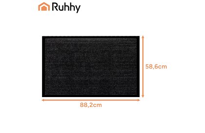 Rohožka – černá -  58,6 x 88,2 cm