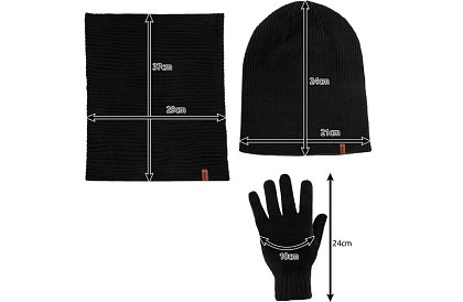 Zimní set Trizand – čepice + nákrčník + rukavice