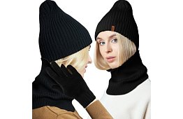 Zimní set Trizand – čepice + nákrčník + rukavice