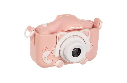 Digitální fotoaparát pro děti s 32GB kartou - růžový