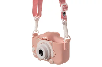 Digitální fotoaparát pro děti s 32GB kartou - růžový