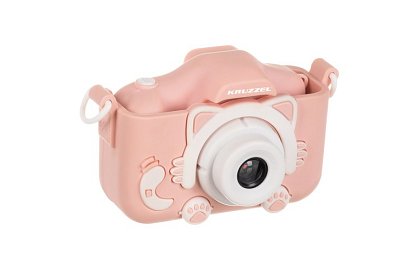 Digitální fotoaparát pro děti s 32GB kartou - růžový