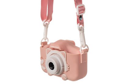Digitální fotoaparát pro děti s 32GB kartou - růžový