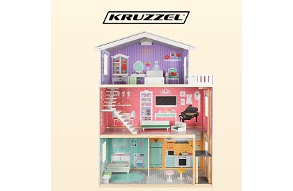 Velký domeček pro panenky 114 cm - s výtahem