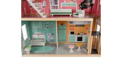 Velký domeček pro panenky 114 cm - s výtahem