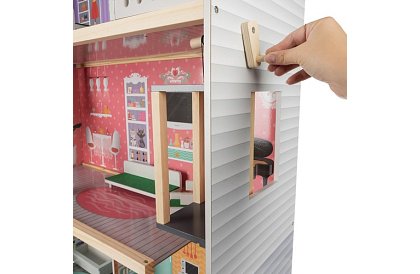 Velký domeček pro panenky 114 cm - s výtahem