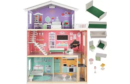 Velký domeček pro panenky 114 cm - s výtahem
