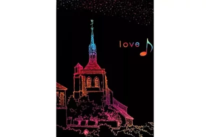 Vyškrabovací sešit s dřevěným stylusem - scratch note