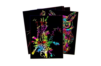 Vyškrabovací sešit s dřevěným stylusem - scratch note