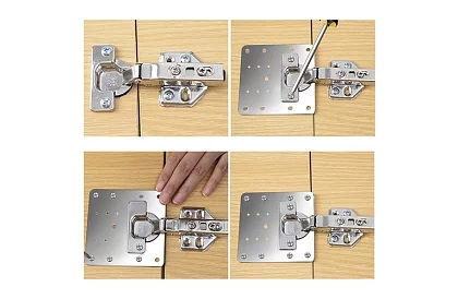 Opravná sada vylomených nábytkových pantů - 4 kusy