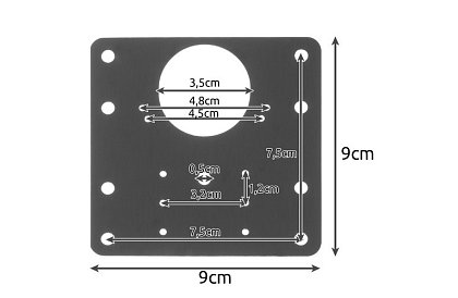 Opravná sada vylomených nábytkových pantů - 4 kusy