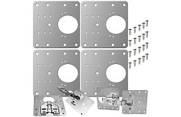 Opravná sada vylomených nábytkových pantů - 4 kusy