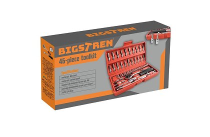 Gola sada 46 dílů nářadí v boxu