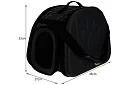 Přepravka - cestovní taška na zvířata - černá