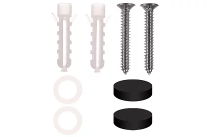 Koupelnová polička - černá - 50 cm