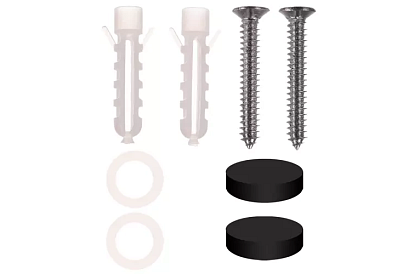 Koupelnová polička - černá - 50 cm