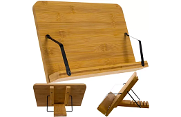 Dřevěný Stojan pro knihu a notebook