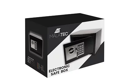 Elektronický trezor s klíčem a kodovým zámkem – bezpečné uložení cenností