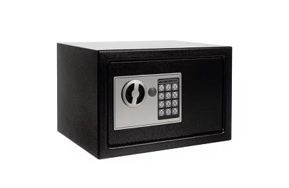 Elektronický trezor s klíčem a kodovým zámkem – bezpečné uložení cenností