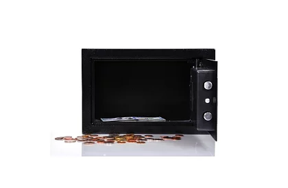 Elektronický trezor s klíčem a kodovým zámkem – bezpečné uložení cenností