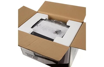 Elektronický trezor s klíčem a kodovým zámkem – bezpečné uložení cenností