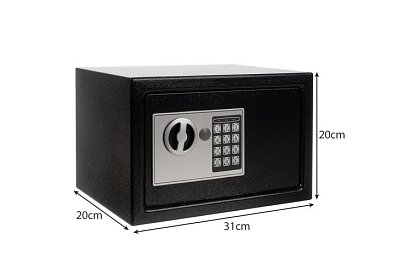 Elektronický trezor s klíčem a kodovým zámkem – bezpečné uložení cenností