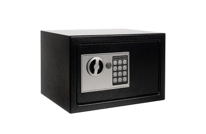 Elektronický trezor s klíčem a kodovým zámkem – bezpečné uložení cenností