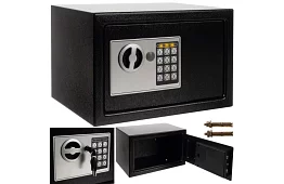 Elektronický trezor s klíčem a kodovým zámkem – bezpečné uložení cenností