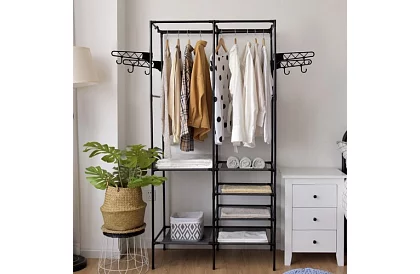 Dvojitý stojan na oděvy XXL - 173 x 36 x 108 cm