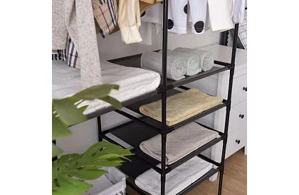 Dvojitý stojan na oděvy XXL - 173 x 36 x 108 cm