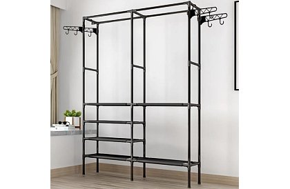 Dvojitý stojan na oděvy XXL - 173 x 36 x 108 cm