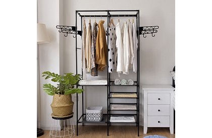 Dvojitý stojan na oděvy XXL - 173 x 36 x 108 cm