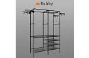 Dvojitý stojan na oděvy XXL - 173 x 36 x 108 cm