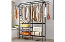 Dvojitý stojan na oděvy XXL - 173 x 36 x 108 cm