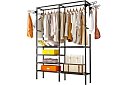 Dvojitý stojan na oděvy XXL - 173 x 36 x 108 cm