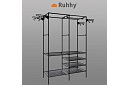 Dvojitý stojan na oděvy XXL - 173 x 36 x 108 cm