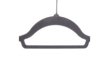 Sametová ramínka na oděvy – dvojitá - sada 20 ks