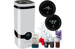 Ultrazvukový zvlhčovač vzduchu s ionizací 4 l + 3 vonné oleje