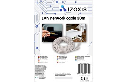 Síťový LAN kabel RJ45 pro počítače a zařízení - 30 metrů