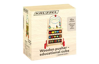 Dřevěná edukační a vzdělávací kostka pro děti