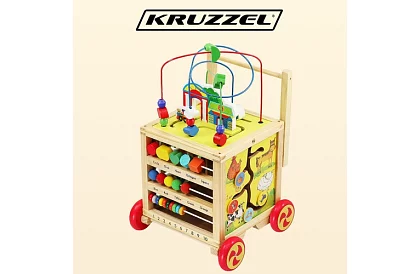 Dřevěná edukační a vzdělávací kostka pro děti