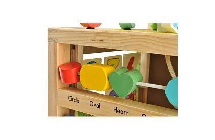 Dřevěná edukační a vzdělávací kostka pro děti