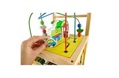 Dřevěná edukační a vzdělávací kostka pro děti