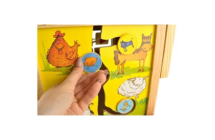 Dřevěná edukační a vzdělávací kostka pro děti